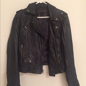 COPY - Black leather jacket (never worn) by Buffalo